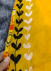 Vibrant  Embroidered dupatta Chiffon