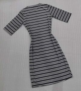 Striped Bodycon Midi Dress