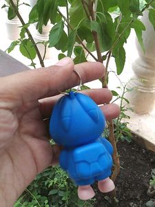 🧿Cute Blue Cartoon Character Keychain