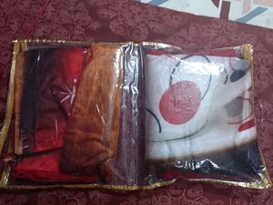 Brand new premium velvet  bedsheet with pillow