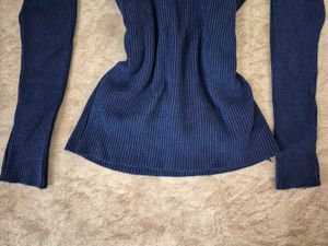 ✦ navy knit fairycore top ♡
