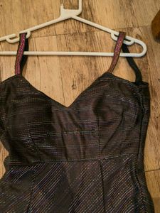 Sparkly Evening Gown with Slit
