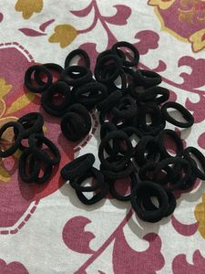 Black Hair Ties Set