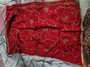 Embroidered Red dupatta