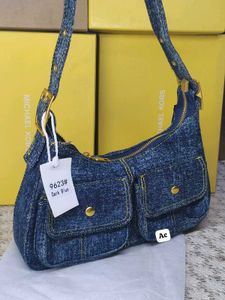 Stylish Denim Hobo Bag