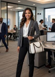 Louis Vuitton Black Leather Handbag