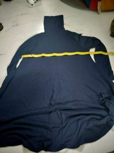 Navy Blue Turtleneck Dress