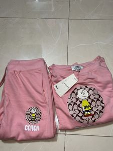 Coach Pink Winter Ladies Tracksuit