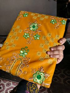 New suit material with chiffon dupatta