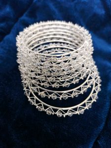 Crystal Beaded Bangle Set