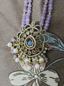 Beaded Lavender Necklace