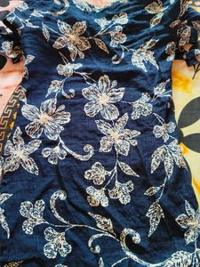 Blue Floral Kurti