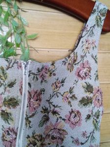Urbanic Floral Tapestry Zip Crop Top