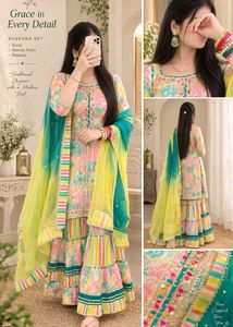 Elegant Floral Sharara Set