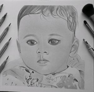 Cute Baby Art Work🎨🥳💫🔥💖