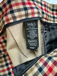 M&amp;S Plaid Winter Trouser