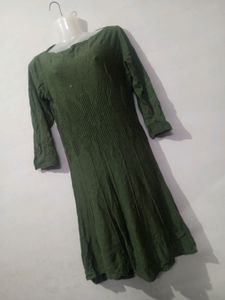 Woolen Olive Green Kurta