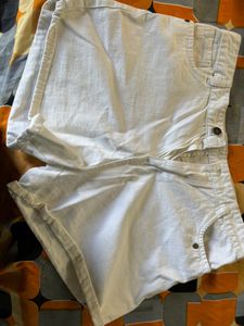 White Short Denim