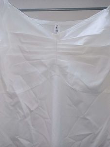 White Puff Sleeve Square Neck Dress