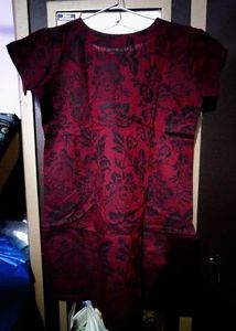 Stylish Maroon Printed Kurta