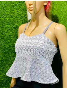 Stylish Embroidered Peplum Blouse