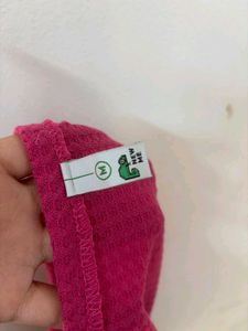 Hot Pink Ruched Tube Top