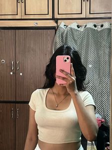 Cute Yellow Crop Top