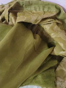 Elegant Olive Green Kurta with Floral Print
