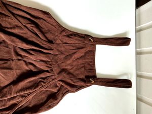 Brown Corduroy Jumpsuit