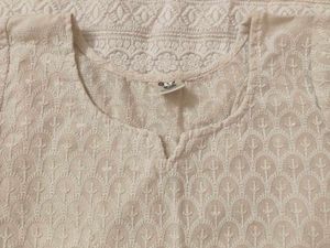 Elegant white kurta