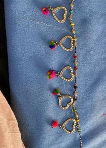 Boho Heart  kamarbandh with Pom Poms