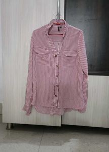 women top Red White tripad