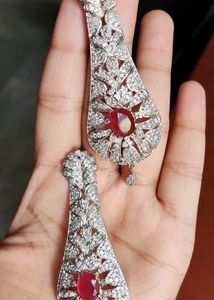 High-End New Zirconia &amp; Ruby Danglers