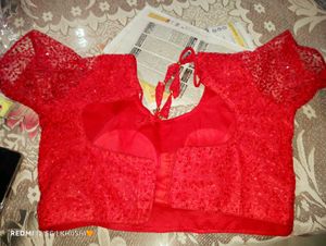 Red Lace Blouse