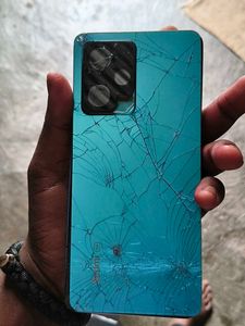 Broken Teal Smartphone Back - For Parts