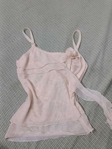sheer floral camisole top newme (negotiable)