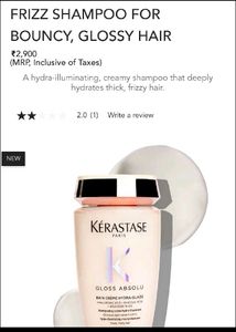 KERASTASE hair serum and shampoo