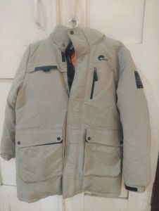 Warm Beige Puffer Winter Jacket