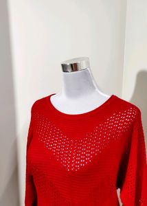 Red Hot Crochet Knitted Sweater🇸‌🇦‌🇱‌🇪24hrs