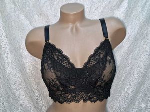 Black Lace Bra