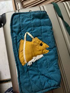 Quilted Fish Design Cosmetic Bag