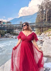 Stunning Red Tulle Gown