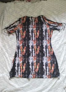 Tie-Dye Print Casual Dress