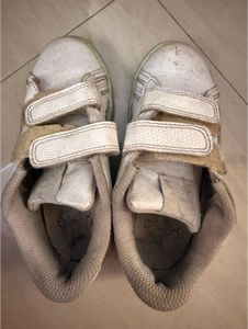White Velcro Strap Casual Shoes for kids