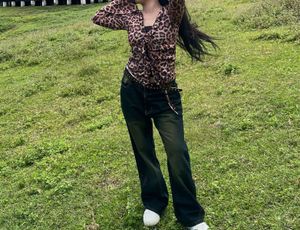 vintage Wash Wide Leg Jeans