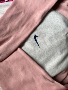 Nike Baby Pink Colorblock Hoodie