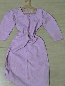 Light Purple Striped Kurta