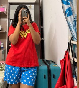 Wonder Woman Night suit Set ♥️🩵