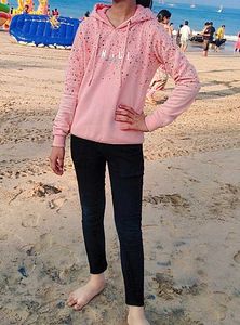 Pink Graphic Hoodie