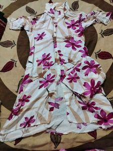 Floral Print Kurta Set